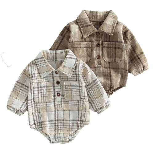 LOGAN Plaid Onesie - Hazel & Bo