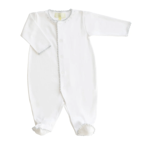 Pixie Lily Blue Jersey Footie Romper Size 0-3M