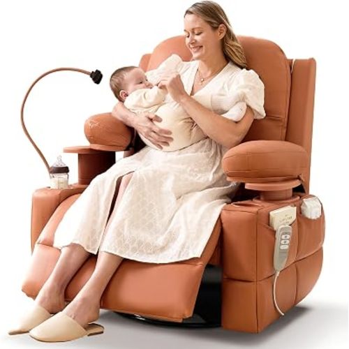 Mamazing Lullapod Power Nursery Rocking Chair with HugAssist Armrest