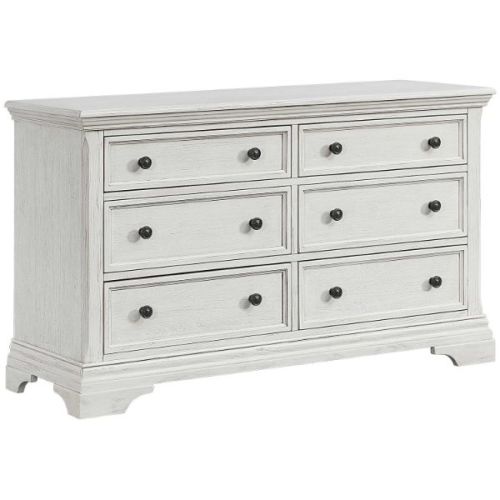 Olivia White 6 Drawer Dresser