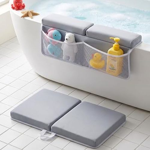 Baby Bath Kneeler and Elbow Rest Pad Set, Bath Kneeling Pad