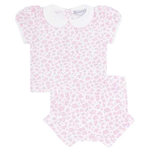 Pink Cheetah Print Diaper Cover Set