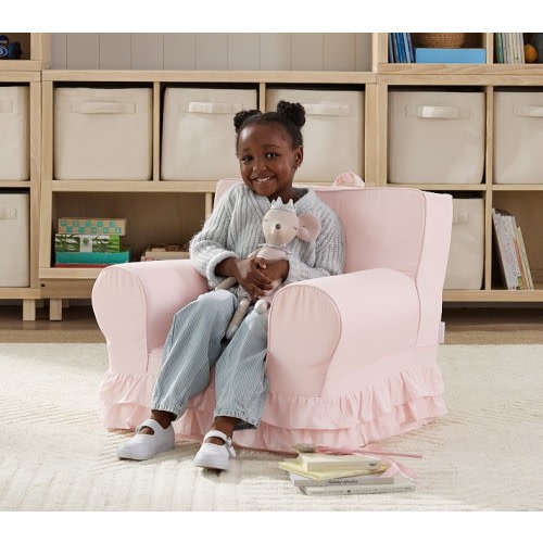 Anywhere Chair®, Dusty Blush Ruffle Slipcover Only