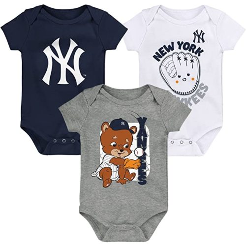 Outerstuff MLB Newborn & Infants 0-24 Months Change Up 3 Piece Onesie Creeper Romper Set