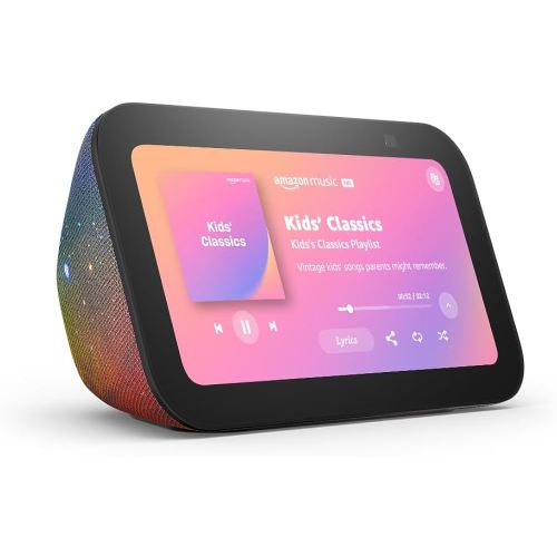 Amazon Echo Show 5 Kids, Designed for kids, Designed for Alexa+, parental controls, Includes 1 year of Amazon Kids+, Galaxy