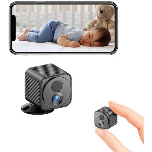Camera, 1080P Wireless Indoor Camera for Home Security, 60-Days Battery Life, AI Motion Detection Alerts, Auto Night Vision, Free Cloud Storage, No Need Micro SD Card, App Remote Viewing