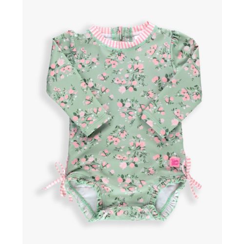 Long Sleeve One Piece Rash Guard | RuffleButts & RuggedButts