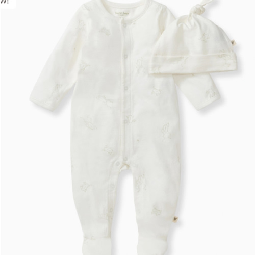 Frog Baby Jumpsuit & Hat Set – Burt's Bees Baby