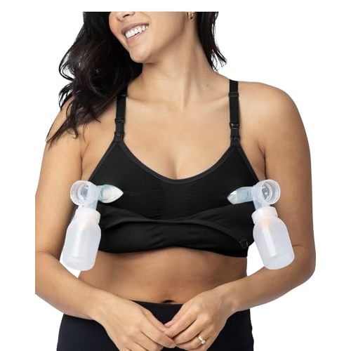 Kindred Bravely Sublime Sports Pumping Bra Hands Free, Adjustable Pumping Bra with EasyClip for All Breast Pumps