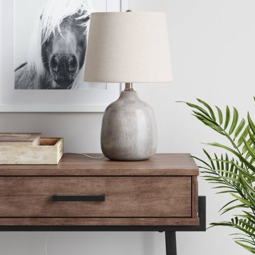 Ceramic Table Lamp Gray