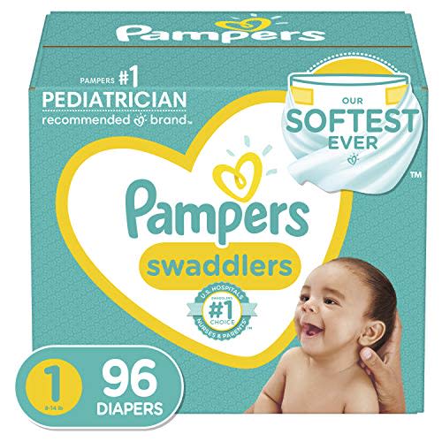 Pampers Swaddlers Newborn Diaper Size 1 96 Count