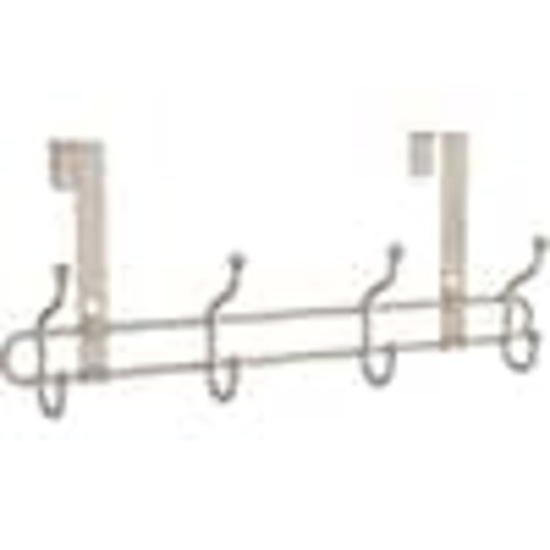 Home Decorators Collection 16 in. Satin Nickel Ball End Hook Over-The-Door Hook Rail R44444H-SN-U