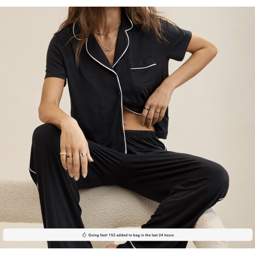 OVERSLEPT by Aerie Real Soft® Short Sleeve Pajama Shirt