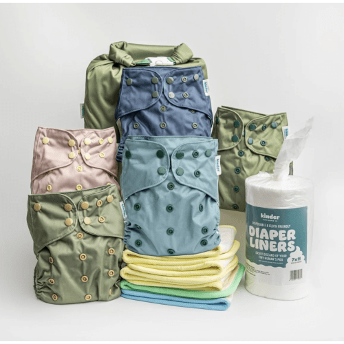 Gentle Earth 5 Pack Pocket Diaper Bundle | Kinder