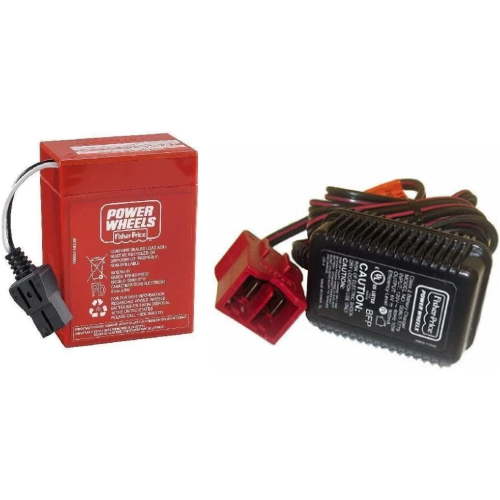 Power Wheels Super 6 Volt Red Battery and Charger Combo Pack