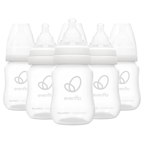 Evenflo Feeding Premium Proflo Venting Balance Plus Standard Neck Baby, Newborn and Infant Bottles - Developed by Pediatric Feeding Specialists - 4 Ounce (Pack of 6)