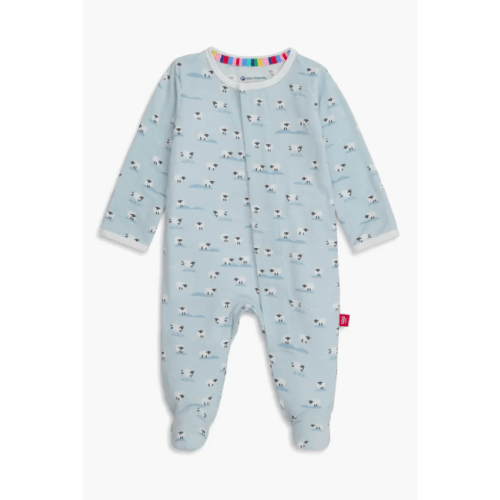 Baa Baa Baby Sheep Print Footie