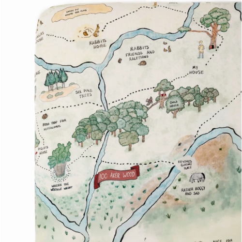 Hundred Acre Woods Bamboo Crib Sheet