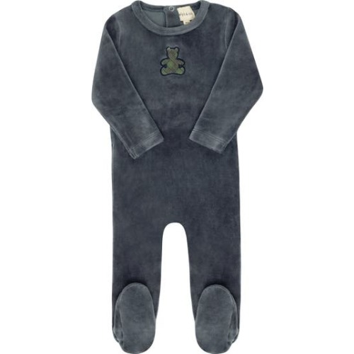 Velour Plaid Bear Collection - Footie, 3M
