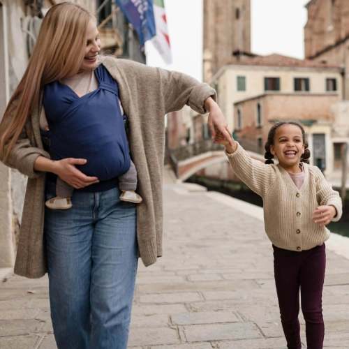 Boba Bliss Baby Wrap Carrier in Navy Blue – Boba Inc.