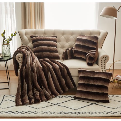 Home Soft Things Tp Print Light FauxFur Do-It-Yourself Bedrest