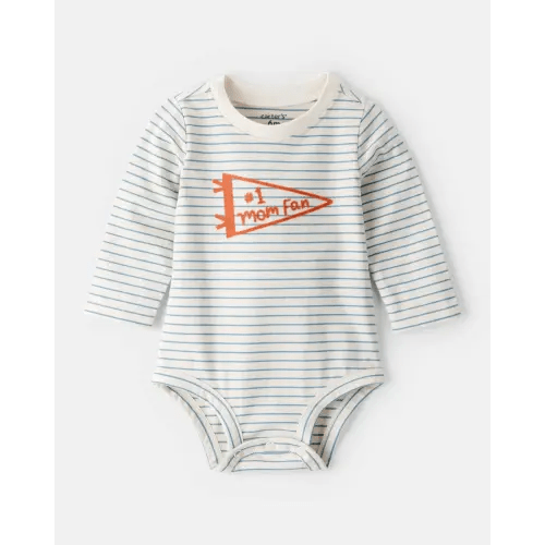 Baby Boy Mom Fan Long-Sleeve Graphic Bodysuit | Carter's