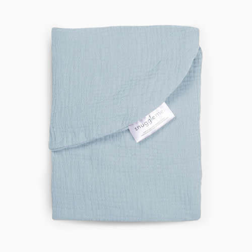 Snuggle Me Organic Infant Lounger Muslin Cover - Bluebell