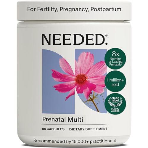 Needed. Multivitamin for Prenatal, Prenatal Multi Capsule, 30-Day Supply