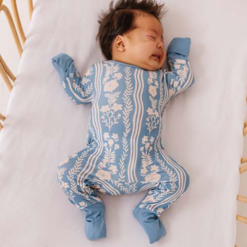 Whimsy Blue Day to Night Romper Luxe Edition | Cotton Bamboo Blend