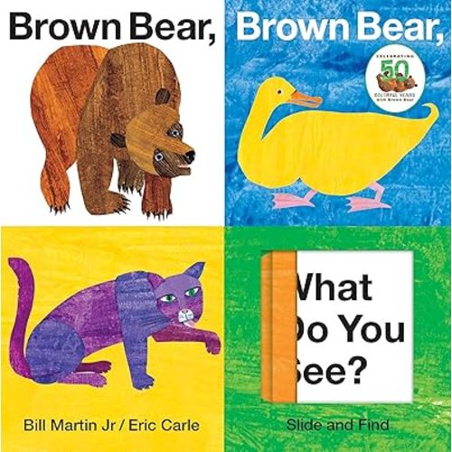 Brown Bear, Brown Bear, What Do You See? Slide and Find: An interactive board book edition of the classic Eric Carle picture book (Brown Bear and Friends) Board book – Picture Book, August 3, 2010