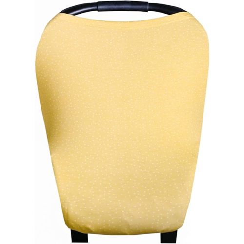 Copper Pearl Multi-Use Cover: Car Seat, Nursing, Stroller Cover - Stretchy Rayon, Yellow, All-Season, Infant, Newborn