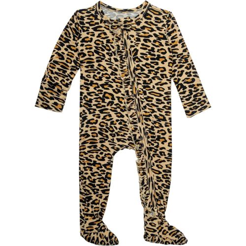 GUISBY Baby Footies Ruffle Pajamas, Soft Long Sleeve with 2 Way Zipper Sleepers