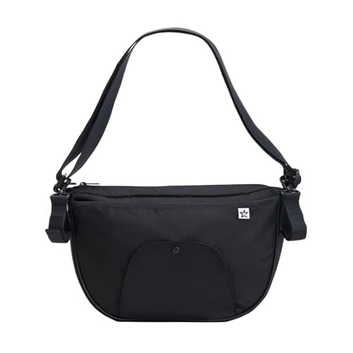 Tiny Twinkle Crossbody Diaper Bag with Portable Changing Pad|Easy Access Wipes Pocket with Multiple Compartments for Bottles
