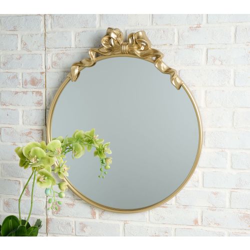Home Reflections 24" Antique Metal Bow Mirror