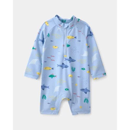 Carter's 1-Piece Fish Rashguard Swimsuit