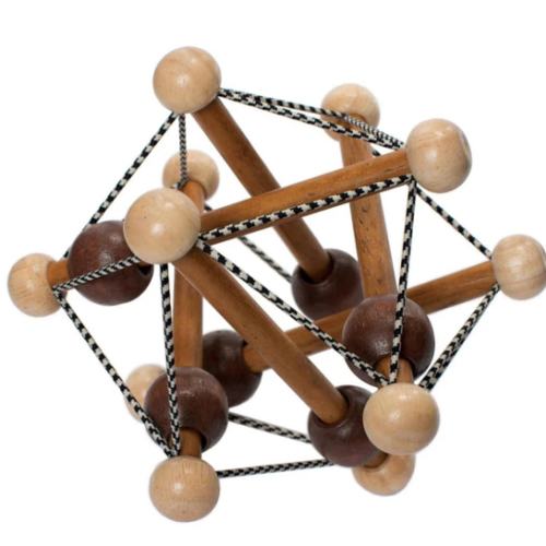 Skwish Wooden Baby Rattle & Teething Toy