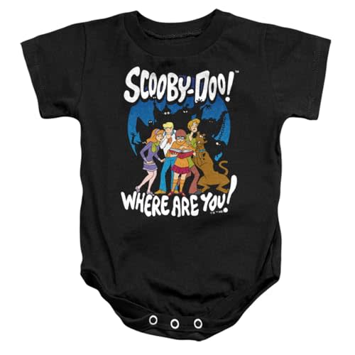 Popfunk Scooby-Doo Ghost Silhouettes Unisex Infant Snap Suit for Baby