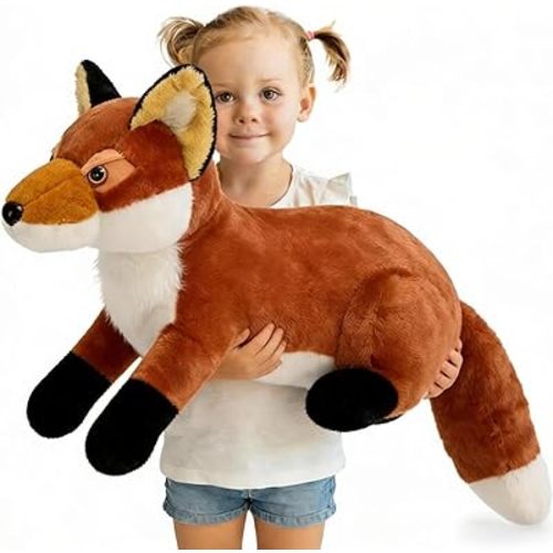Giant Fox Stuffed Animal 30", Large Stuffed Foxes Plush Toy, Fluffy Toy Birthday Gifts for Kids - Sweet Companion