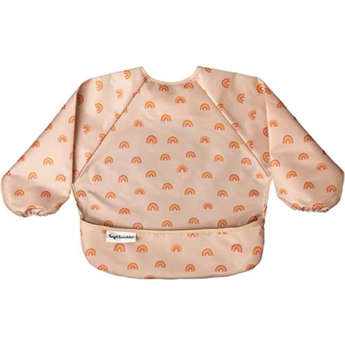 Tiny Twinkle Mess Proof Baby Bib, Cute Long Sleeve Bib Outfit, Waterproof Bibs for Toddlers, Machine Washable, Baby Smock
