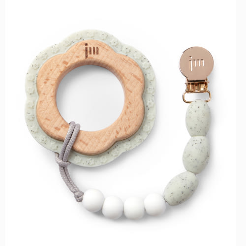 January Moon Teether + Clip Set