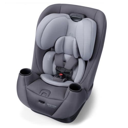 Maxi-Cosi Pria™ All-in-One Convertible Car Seat - Sea Salt | Rear-Facing 5-40 lb, Forward-Facing 30-65 lb & Belt-Positioning Seat 40-100 lb; QuikFit Headrest and Harness System