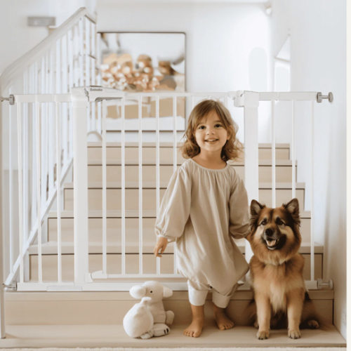 Expandable Pressure Mounted Baby Gate Stairs (29-54.6'') | Babelio P7