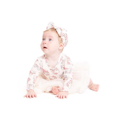 Hello Kitty and Friends Baby Girls Tutu Bodysuit and Matching Headband, 2 Piece, Sizes Newborn-24M