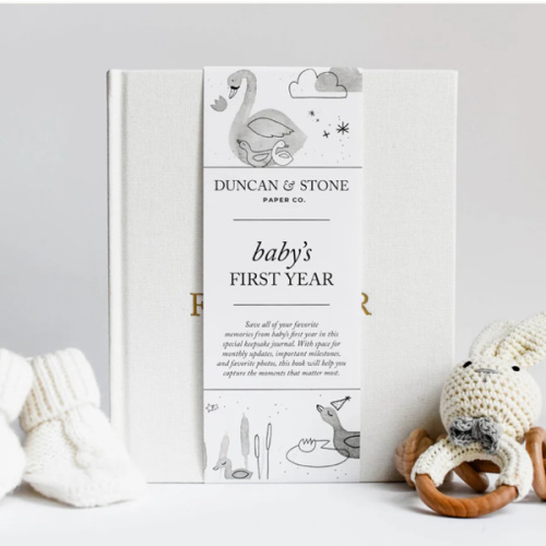 Baby Memory Book: First Year Keepsake Journal | Duncan & Stone – SwagglyLife Home & Fashion