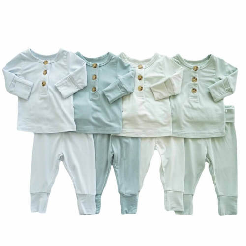 2pc Bamboo Button Top & Bottom for Boys