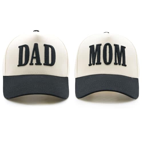 Mom and Dad Matching Trucker Hats, New Parents Gifts for Couples