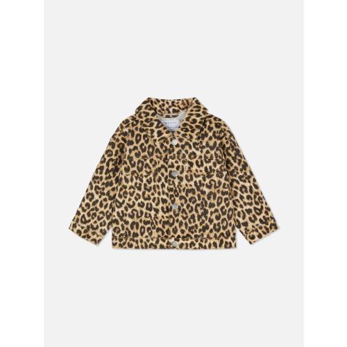 0-36mths | Leopard Print Denim Jacket