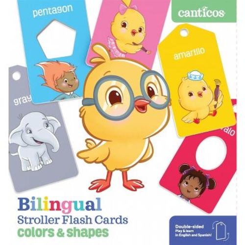 Canticos Bilingual Stroller Flash Cards: Colors & Shapes - (Canticos Cards) by Susie Jaramillo (Board Book)