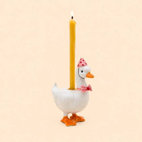 Pink Goose Cake Topper | Camp Hollow Porcelain Party Animal