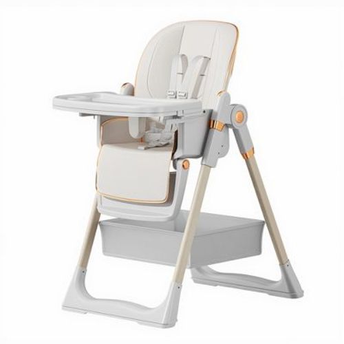 Dronkon Adjustable Baby High Chair 0-6 Years, White
